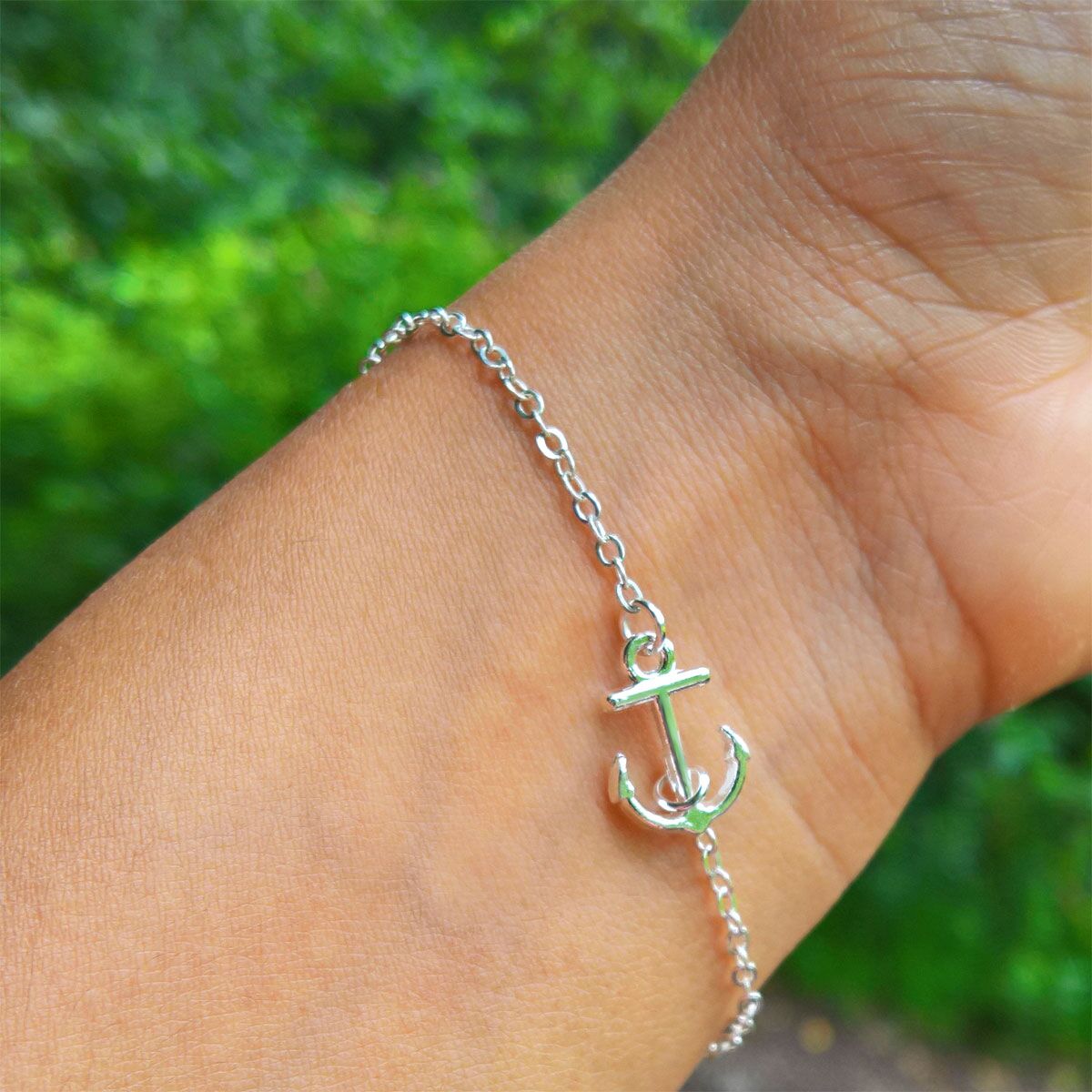 mini anker armband silber2