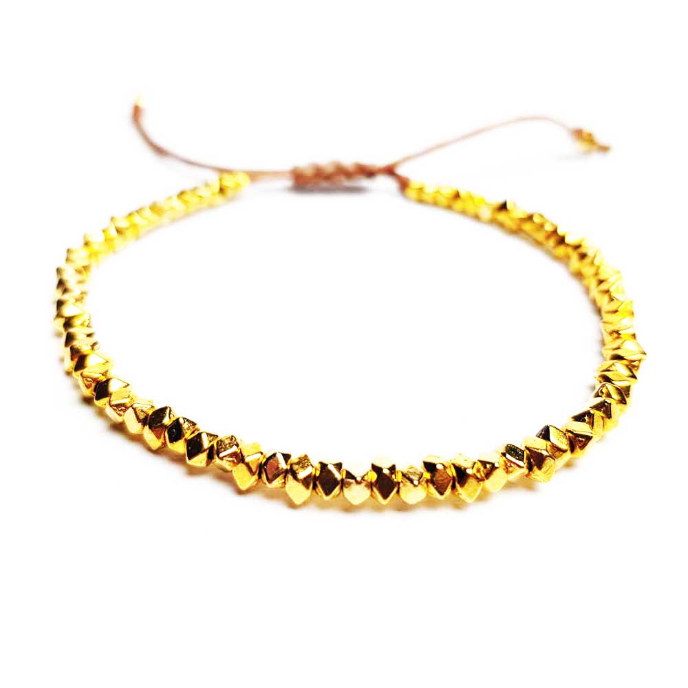gold nugget armband