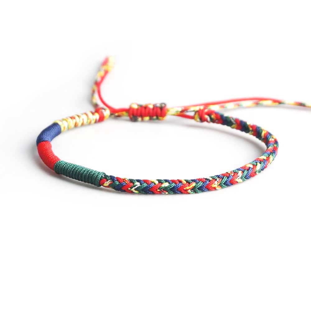buddha tibet armband bunt
