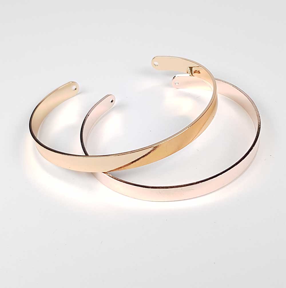 armreifen einfach gold rosegold