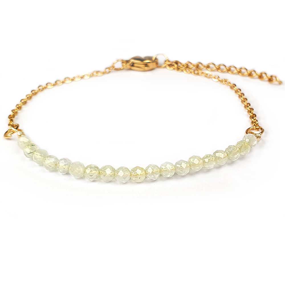 peridot olivin armband gold
