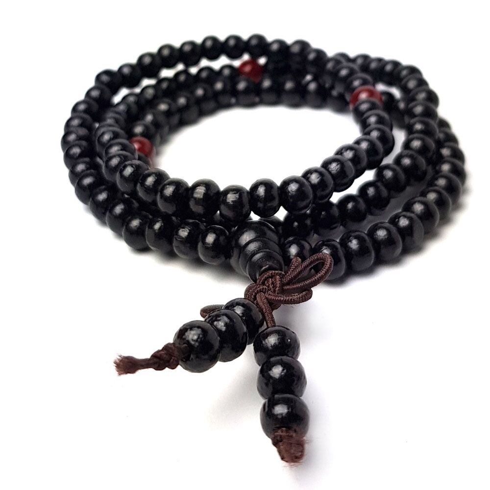 mala buddha armband sandelholzperlen
