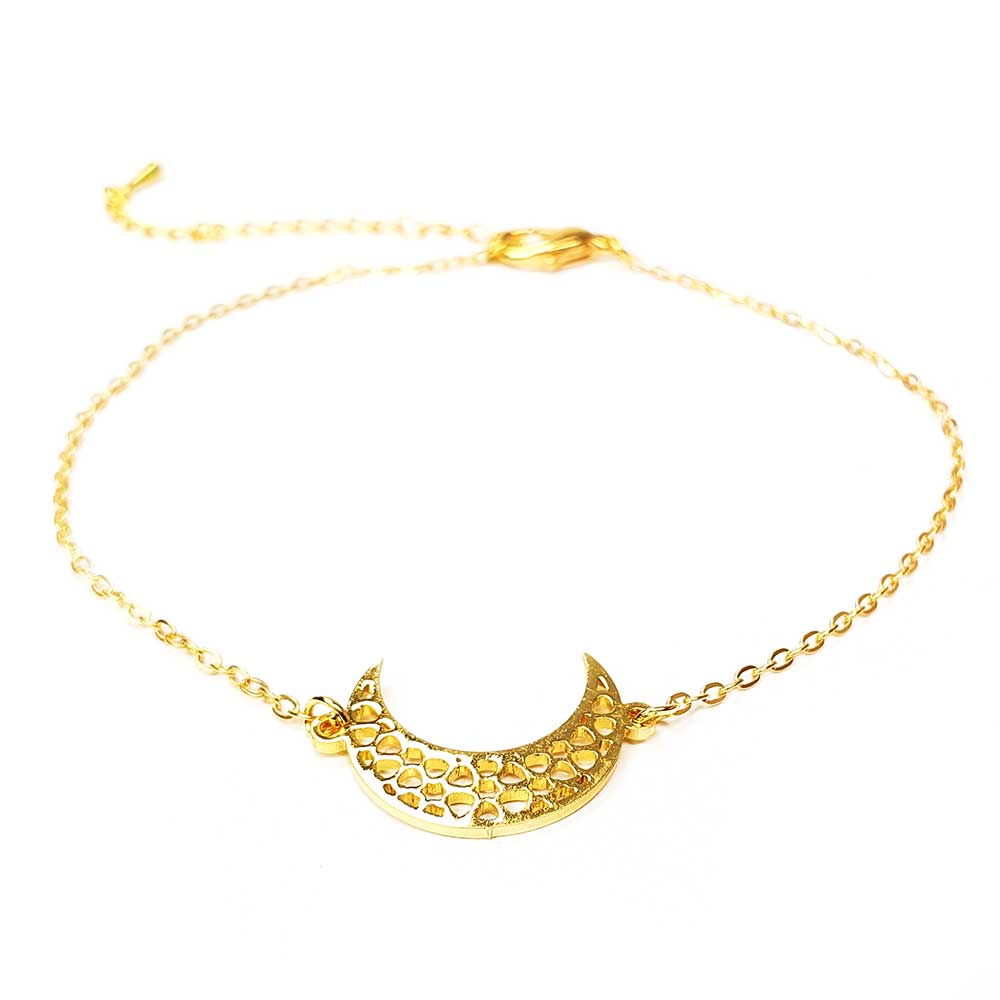 halbmond armband gold