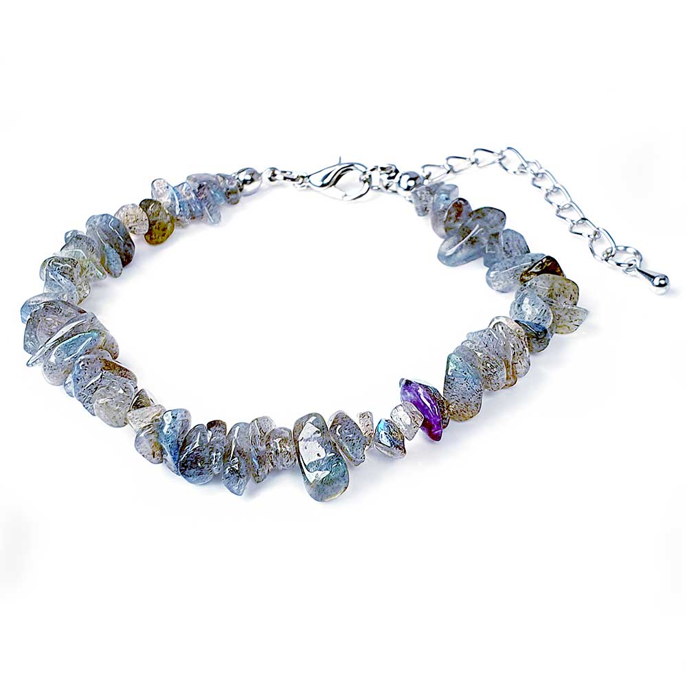 labradorit naturstein armband