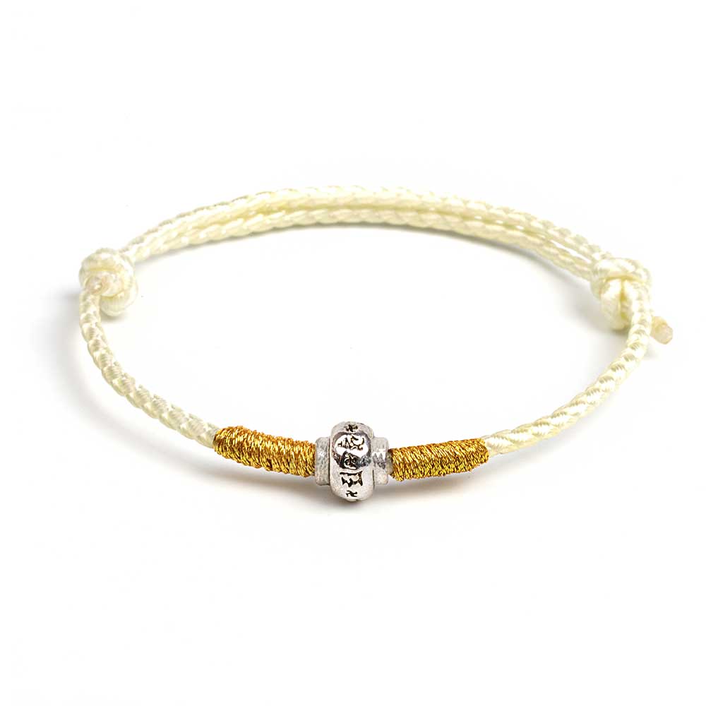 tibet mantra buddha armband mantra silber weiss gold