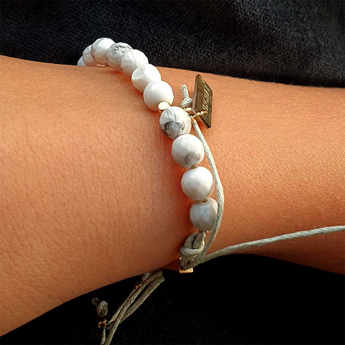 Howlith Armband Damen Boho Schmuck