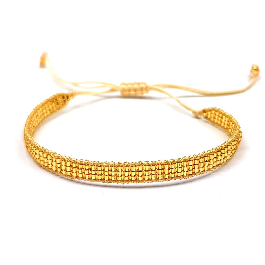 gold rocailles perlen armband gold rocailles perlen armband