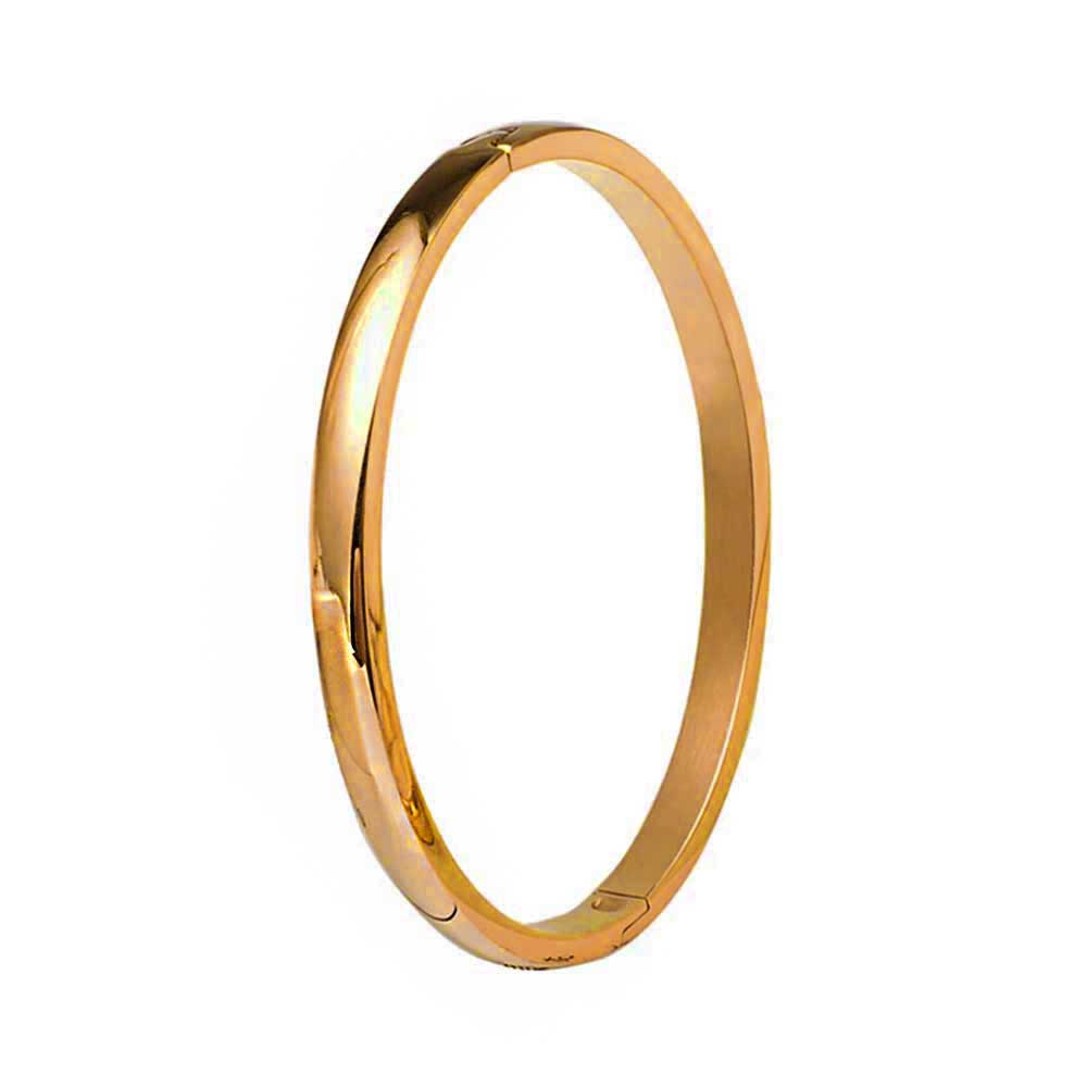 damen armreif edelstahl gold klappbar