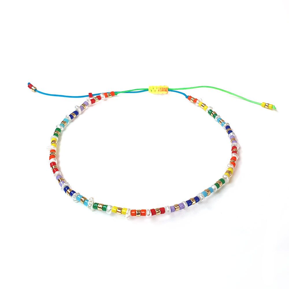 regenbogen-perlen-armband-2 dünnes damen armband bunt mit echten süßwasserperlen