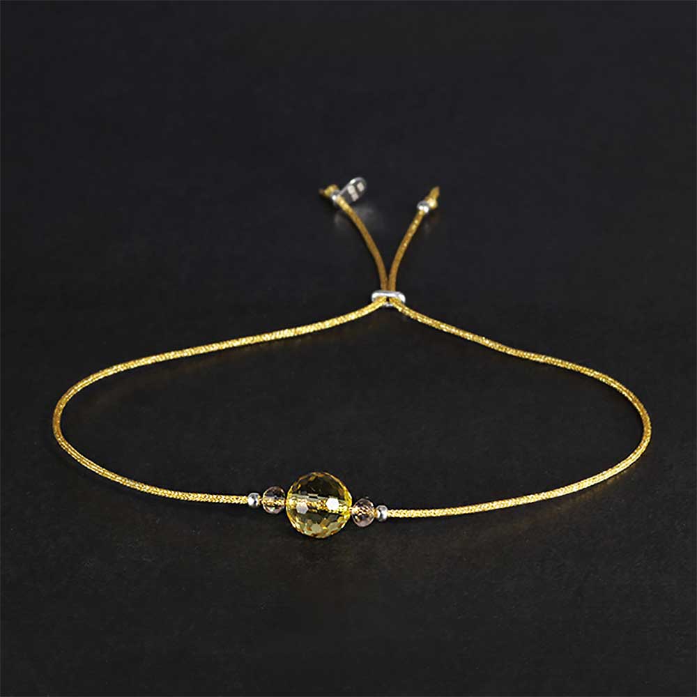 citrin armband gold silber damen zartes