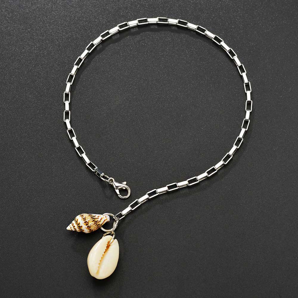 armband-edelstahl-gliederkette-muscheln-meer armband edelstahl gliederkette muscheln meer sommer