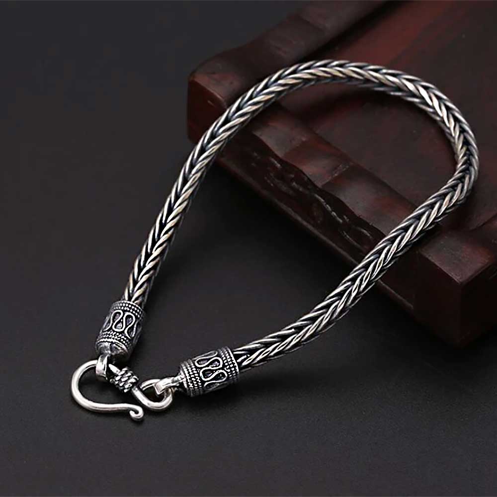 herren thai silber armband tribal vintage buddha männer